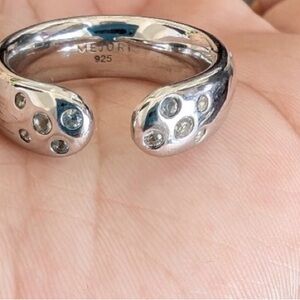 Mejuri topaz sterling silver marshmallow ring